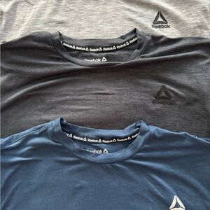 Reebok Men's Short Sleeve Tee Set - Gray, Black, Blue